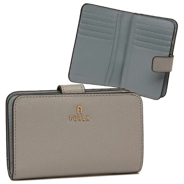 二つ折り財布 カメリア グレー レディース WP00314 ARE000 4060S