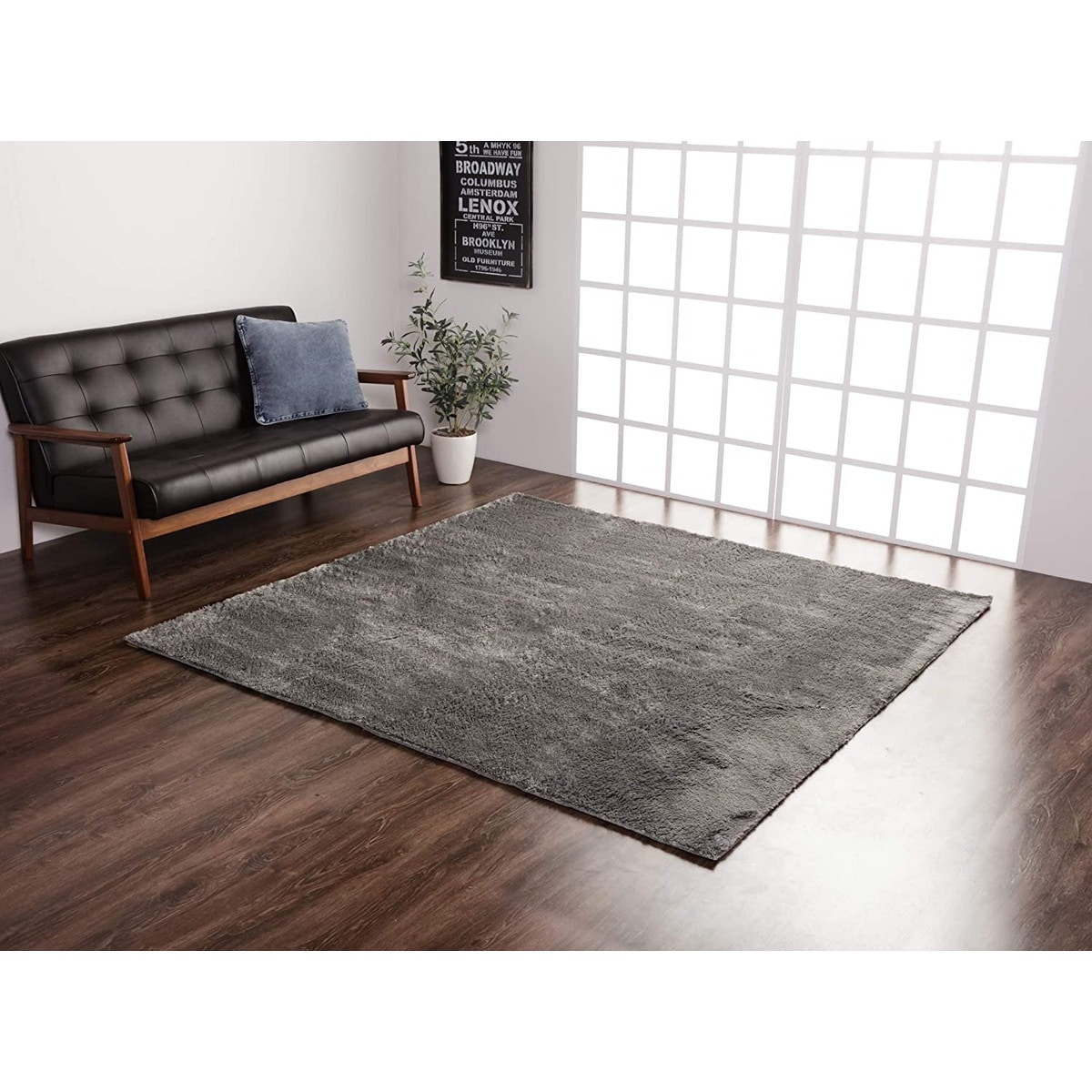 【i】ラグ カーペット 4畳 無地 シャギー調 選べる7色 『ラルジュ』 グレー 約200×300cm（ホットカーペット対応）【北海道・沖縄・離島不可】【代引不可/沖縄・離