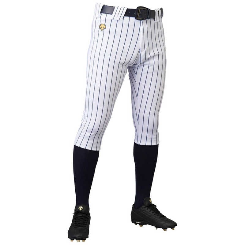 デサント　DESCENTE ショートフィットパンツ Sホワイト×ネイビー XO DB7014PB 【返品交換不可】　DB7014PB_25SS