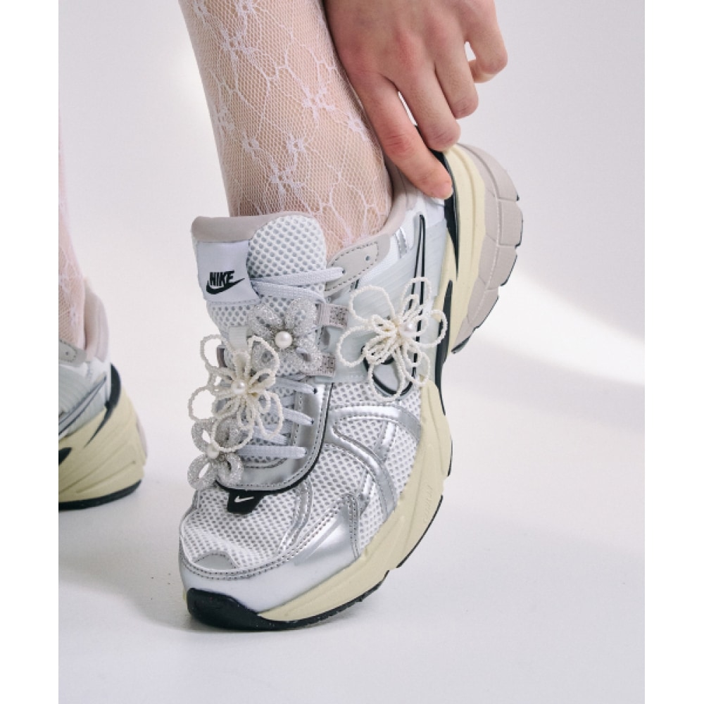 HAS HSU028 ホワイトフラワーパールシューズチャーム