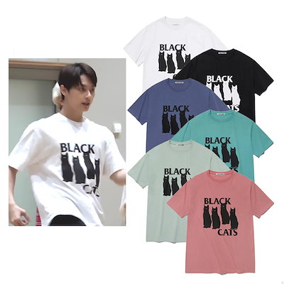 [VVS] Seventeen JEONGHAN着用 BLACK CAT TEEのサムネイル