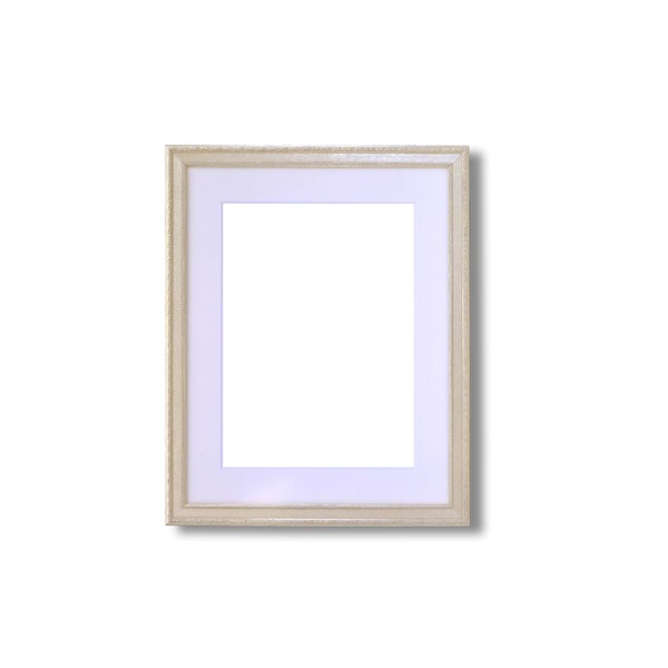 軽量水彩額金水彩額銀水彩額UV(紫外線)カットアクリル 柄入り水彩額マット付 F4 シルバー