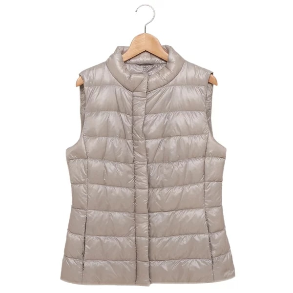 ダウンジャケット コート イコニコ ジュリア ジップダウンベスト ベージュ レディース PI0661DIC 12017Z 9402