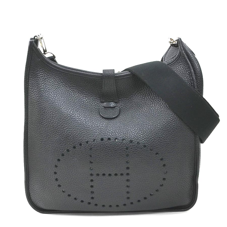 エルメス HERMES ショルダーバッグ エヴリン3 GM トリヨンクレマンス ブラック ユニセックス r11051a