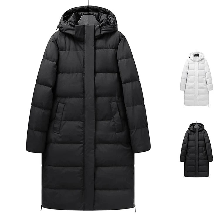 メンズ ダウンジャケット ロングコート ビジネスジャケット 厚手 防寒着 フード付き 防寒着 暖かい アウター 冬物