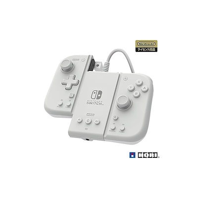 他サイト： 【任天堂ライセンス商品】グリップコントローラー Fit アタッチメントセット for Nintendo Switch / PC ミルキーホワイト【Nintendo Switch対応】の商品画像