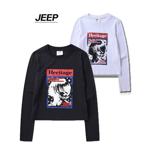 女性用シングルスパン長袖Tシャツ(JP4TSF026)_DG