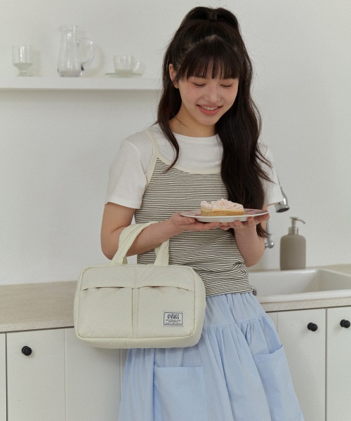 【OVHEE】 Betty Nylon Tote Bag_Ivory トートバッグ 正規品