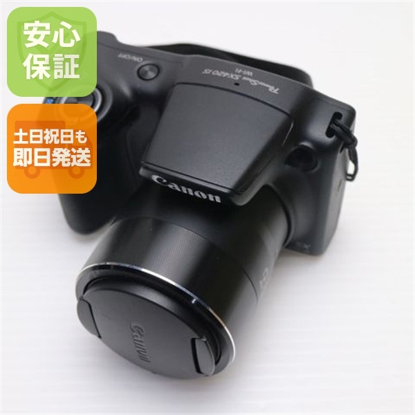 超美品 PowerShot SX420 IS ブラック コンデジ Canon 36