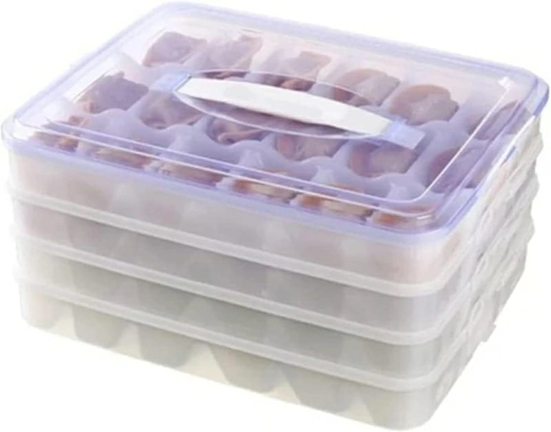 冷蔵庫用 餃子 ワンタン 収納ボックス 冷蔵ボックス ストレージボックス ギョーザケース 冷凍餃子ワンタン箱 大容量 家庭用 キッチン収納 フレッシュ ツール 保存容器 家庭 業務用