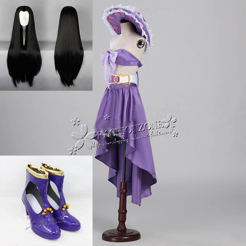 ONE PIECE海賊王風ワンピース ニコ ロビン Nico Robin 15周記念 コスプレ衣装 ウィッグ靴仮装変装パーティーハロウィンコスチューム