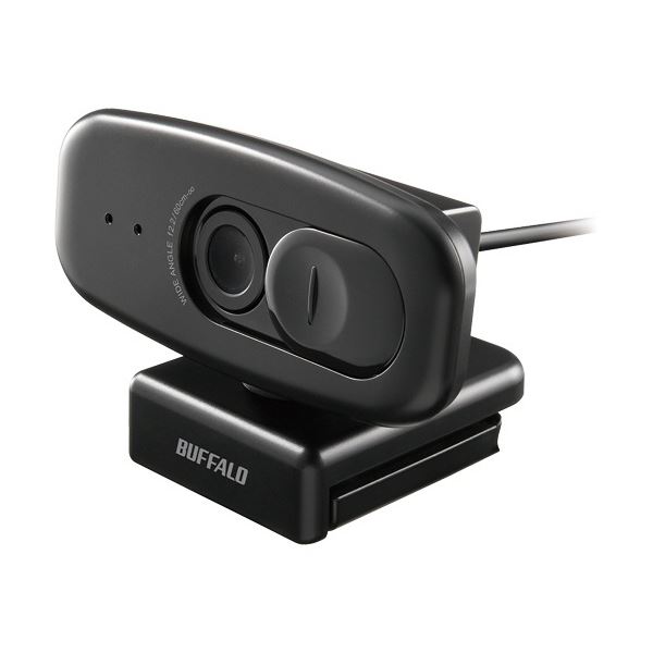 マイク内蔵200万画素WEBカメラ 広角120レンズ搭載モデル ブラック BSW500MBK 1台