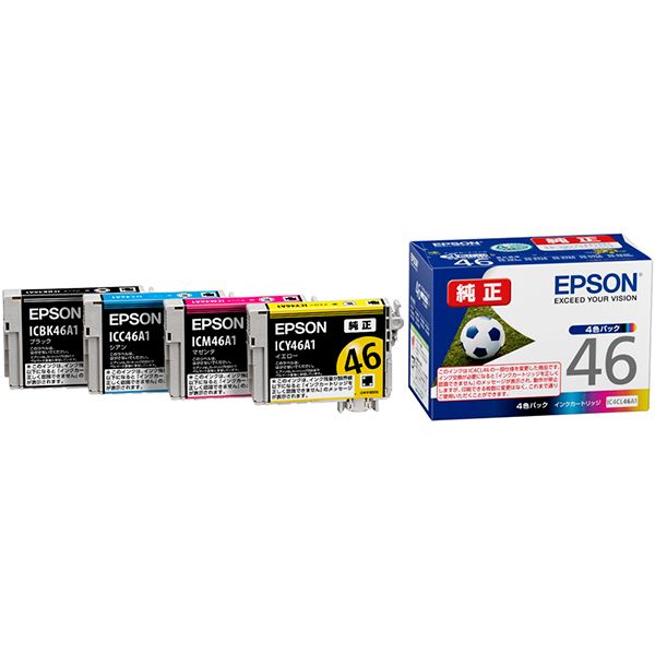 EPSON エプソン IC4CL46A1 インクカートリッジ 4Cパック (純正品)