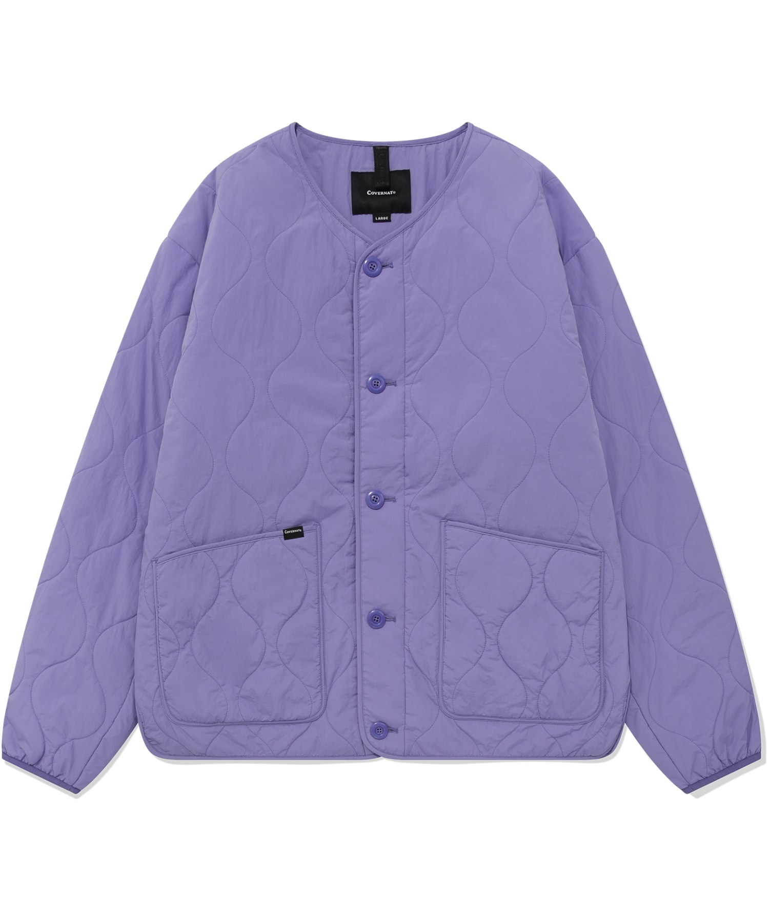 COVERNAT ショートキルティングジャケットラベンダー
