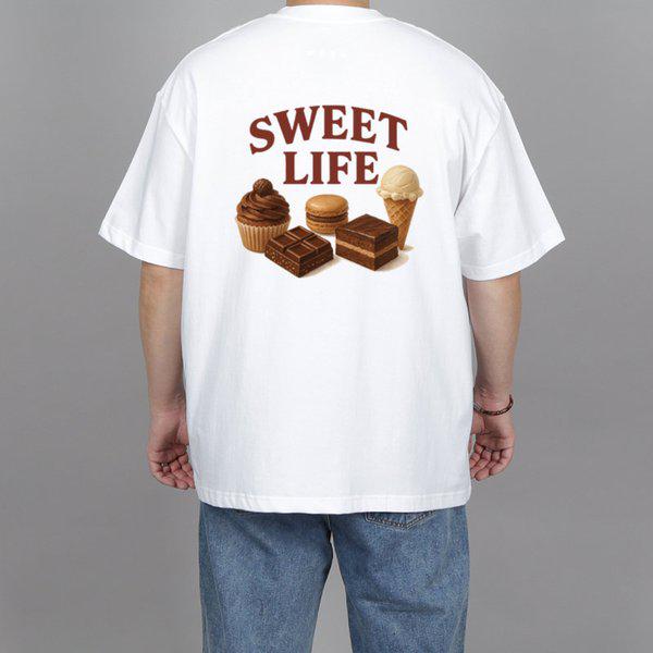 WWB 자체제작 남녀공용 스위트 라이프 반팔티