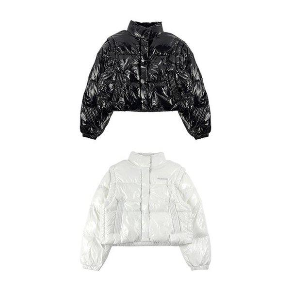 퓨쳐리즘 디테쳐블 우먼스 크롭 패딩 자켓 UP322CPJ92