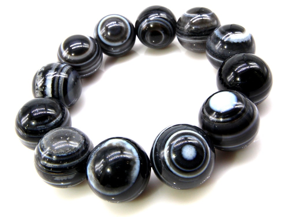 天眼石 ブレスレット 18mm パワーストーン ブレスレット メンズ 天然石 数珠 アクセサリー メンズブレスレット パワーストーンブレスレット 天然石ブレスレット 男性用 厄除け お守り アイアゲー