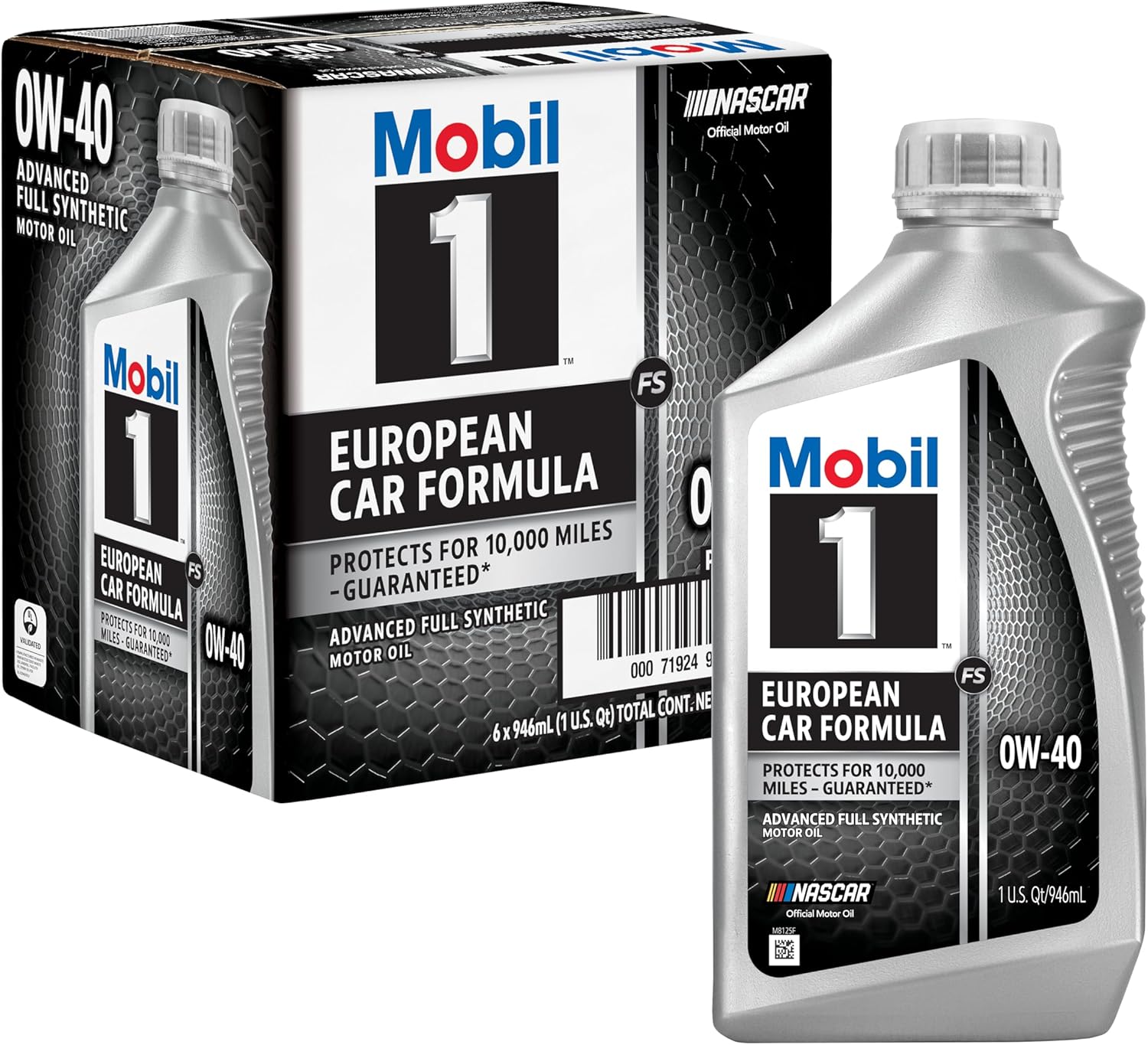 モービルワン エンジンオイル 0W-40 946ml×6本 モーターオイル Mobil 1 EUROPEAN CAR FORMULA 6US.Qts 643415