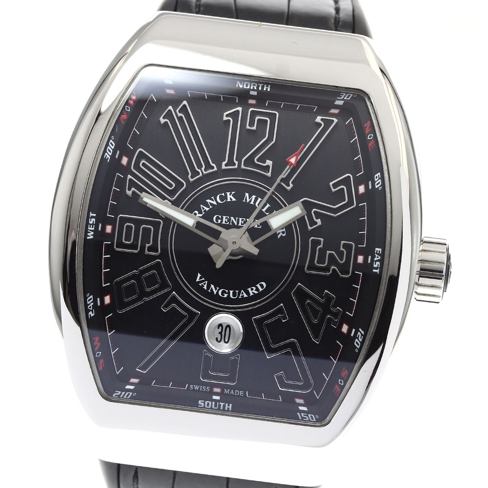 フランクミュラー FRANCK MULLER V45SCDT ACNR ヴァンガード デイト 自動巻き メンズ 良品 箱付き_899695【中古】
