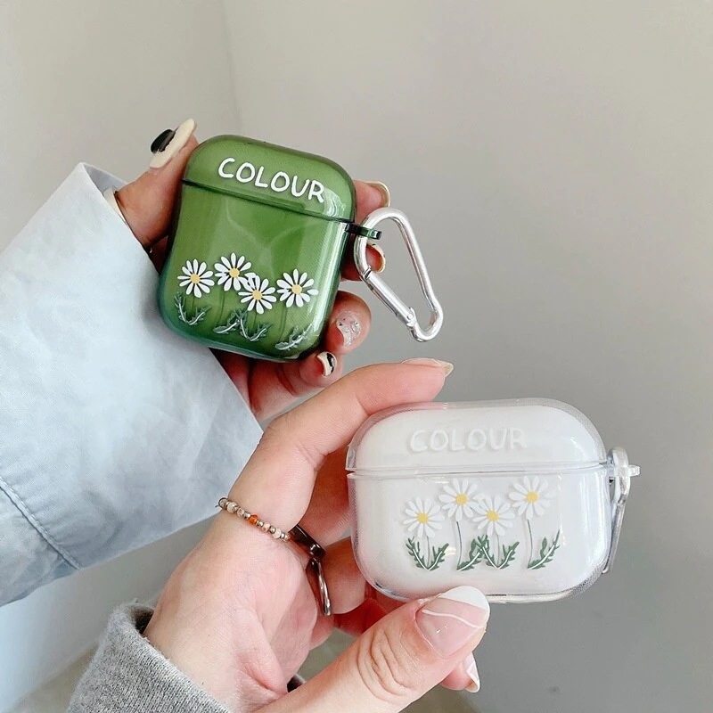 カバー 3 防塵イヤホンケースAirPods1/2ケースAirPods 保護 エアーポッズケース収納バッグ AirPodsケース デイジー Daisy Proケース AirPods