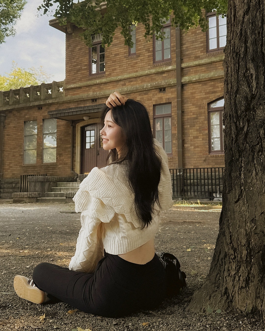 サーベルフリルクロップカーディガン韓国ファッション レディース