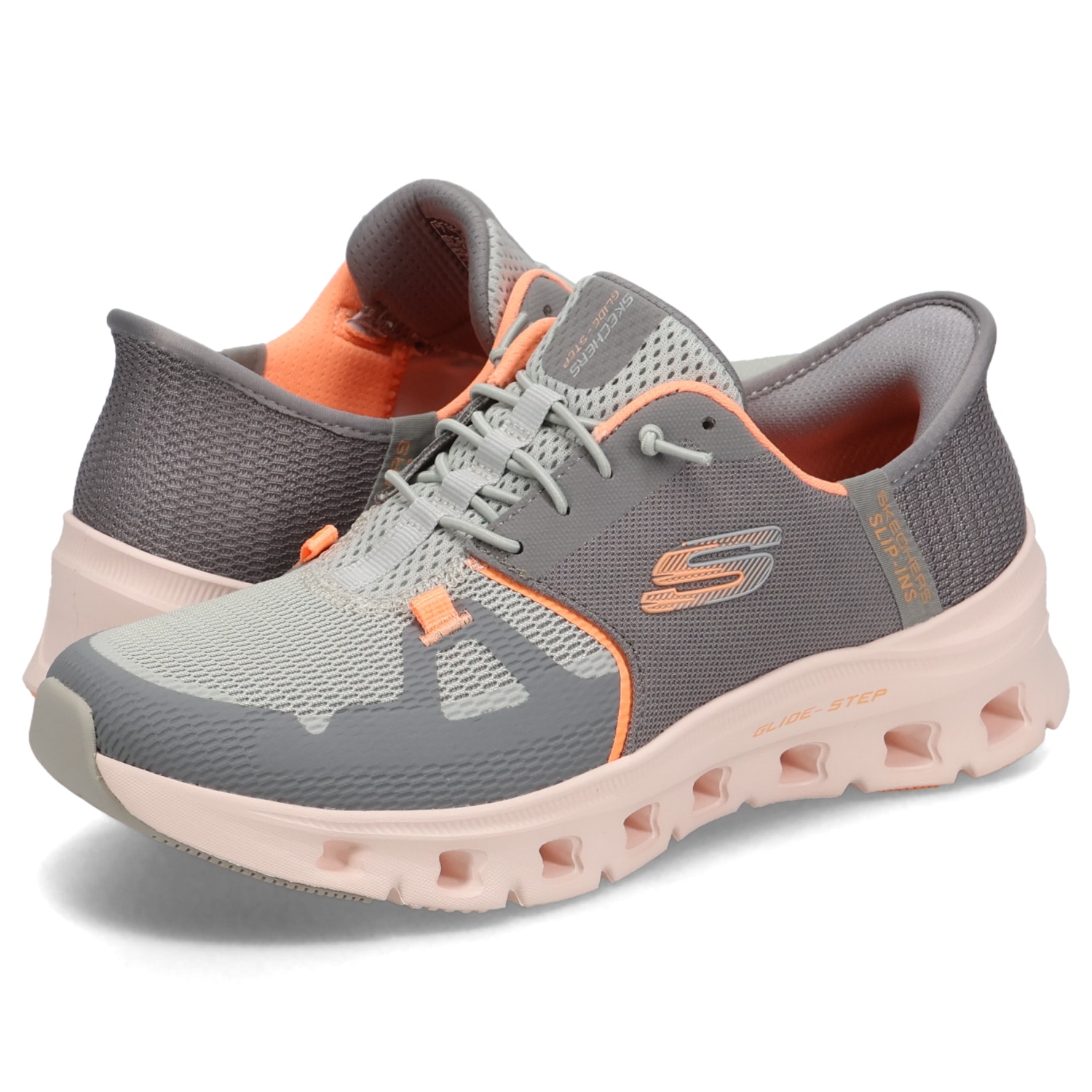 スリップインズ グライドステップ プロ ハンズフリー スニーカー レディース 軽量 グレー 150420