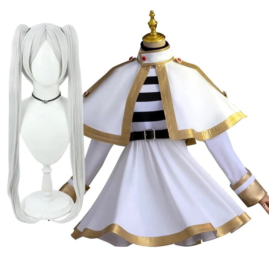 コスプレ衣フリーレン葬送のフリーレンウィッグ付きイベントパーティー変演出服クリスマスパーティーまでに制限