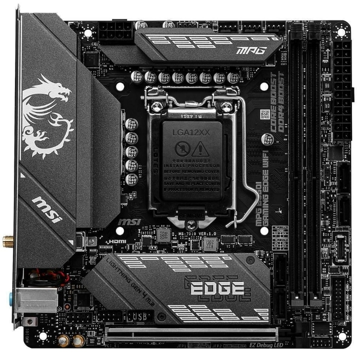 MSI MPG B560I GAMING EDGE WIFI LGA 1200 Mini ITX Intel Motherboard