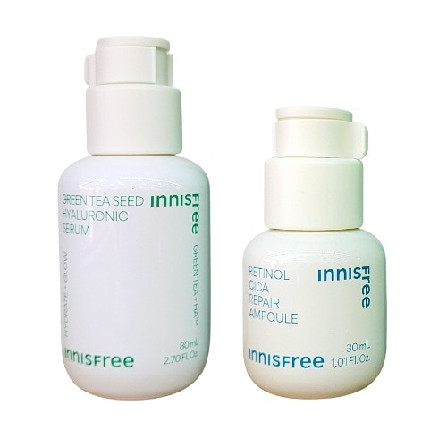 グリーンティー シード ヒアルロン酸セラム 80mL+レチノール シカ リペア アンプル 30ml