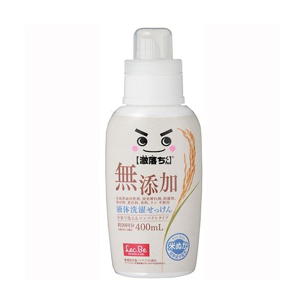 （まとめ） レック 激落ちくん無添加液体洗濯せっけん 本体 400ml C00908 1本 [x5セット] 7,800円