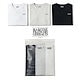 WHITE+LIGHT HEATHER GRAY+BLACK