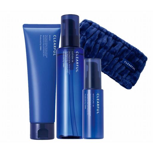 CLEARFUL(クリアフル) ORBIS(オルビス) 医薬部外品3ステップセット 洗顔フォーム & 化粧水 & 保湿液 しっとり ヘアバンド付 薬用 ニキビ 敏感肌 スキンケア 洗顔料 120G &