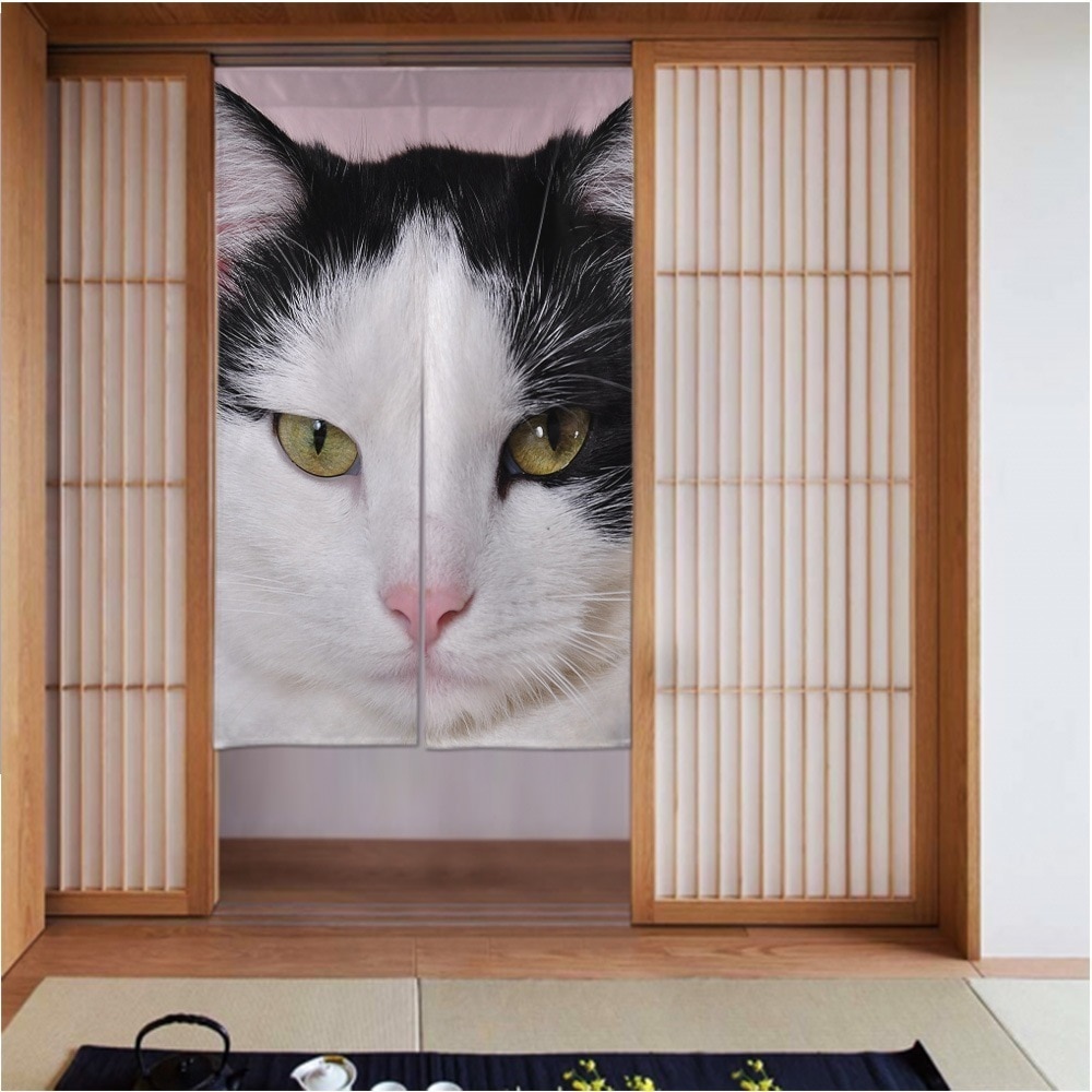 カーテン3456in cats-a-normal-cat-pet 良いドレープ滑らかでしわになりにくい