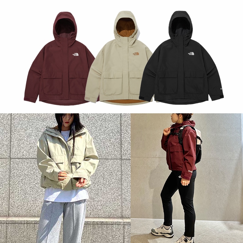 WS GREENLAND W/STOPPER JACKET NJ2GP89 マウンテンパーカー ウィンドブレーカー フード 防寒 ショート レディース 秋 春 ゴアテックス ホワイトレーベル 韓国