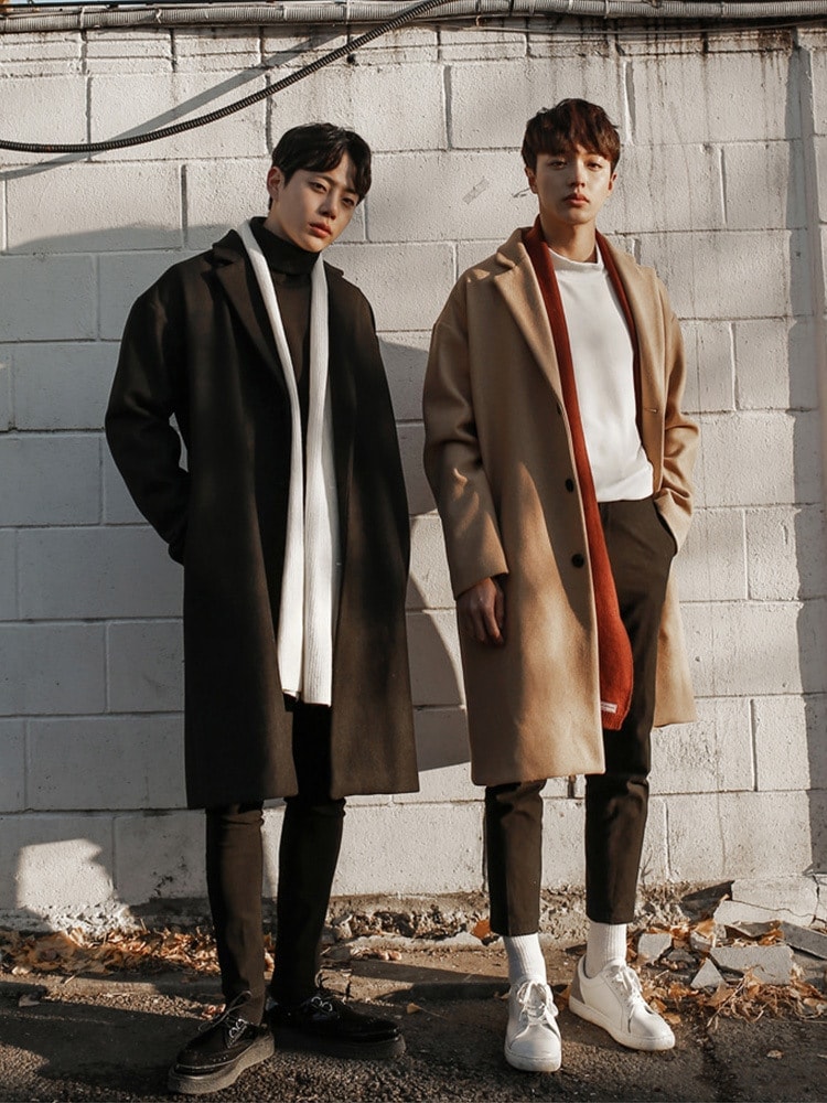 チェスターコート メンズ 無地 長袖 ビジネス 通勤 ロング 防風 秋冬 シンプル 大きいサイズ トレンチコート アウター ロング丈 ゆったり