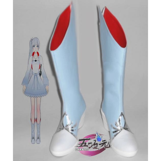 【新品販売 Q10最安値！】 ハロウィン 五次元　RWBY　チーム・ルビー　ワイス・シュニー 　Weiss　コスプレ　靴