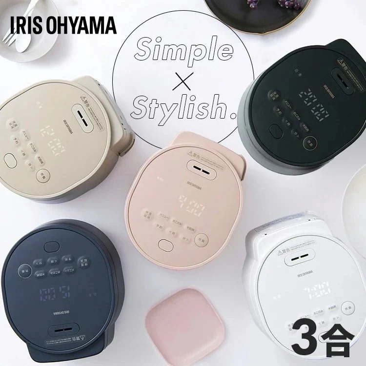 炊飯器 3合 ジャー炊飯器3合 炊飯 炊き込み RC-MGA30 WEB限定カラー ピーチピンク ライトモカ ホワイト ブラック ディープブルー[B] メガ割