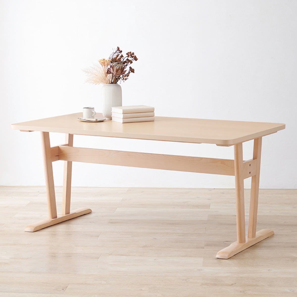 ダイニングテーブル 幅145cm 4人掛け 木目 木製 ダイニング テーブル 高さ 65cm ロータイプ 長方形 テーブルのみ 単品 食卓 天然木 北欧風 ナチュラル おしゃれ