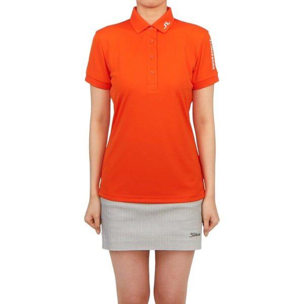 J.LINDEBERG ゴルフウェア 女性用カラー半袖Tシャツ GWJT09006 G016