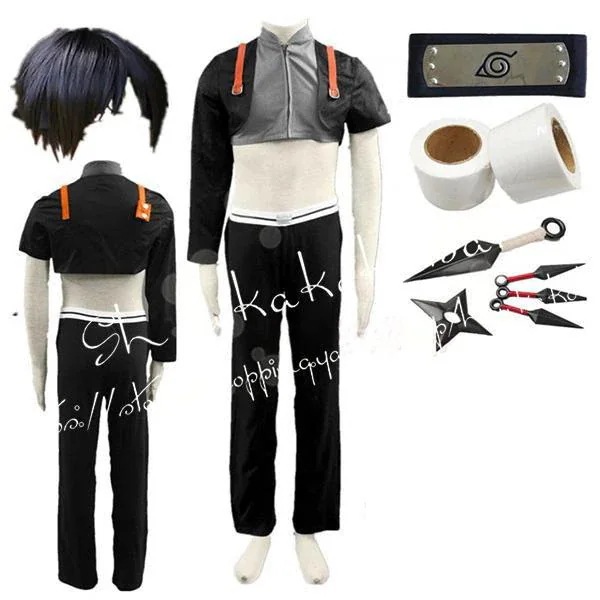 2026 新品 G 子供用 大人用 ナルト NARUTO風 疾風 伝 サイ コスプレ衣装 ウィッグ 靴 コスチューム 演出 服 cosplay 変装 仮装 撮影 祭り