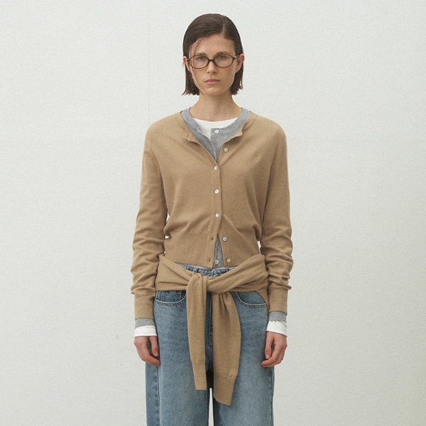 (CD-2147)ESSENTIAL WOOL KNIT CARDIGAN