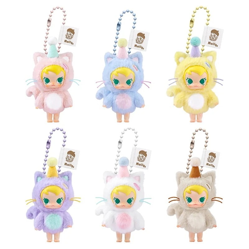 公式正規品POP MART Baby Molly Pocket Friends シリーズ ぬいぐるみペンダント ぬいぐるみキーチェーン ガチャポン ブラインドボックスサプライズギフト