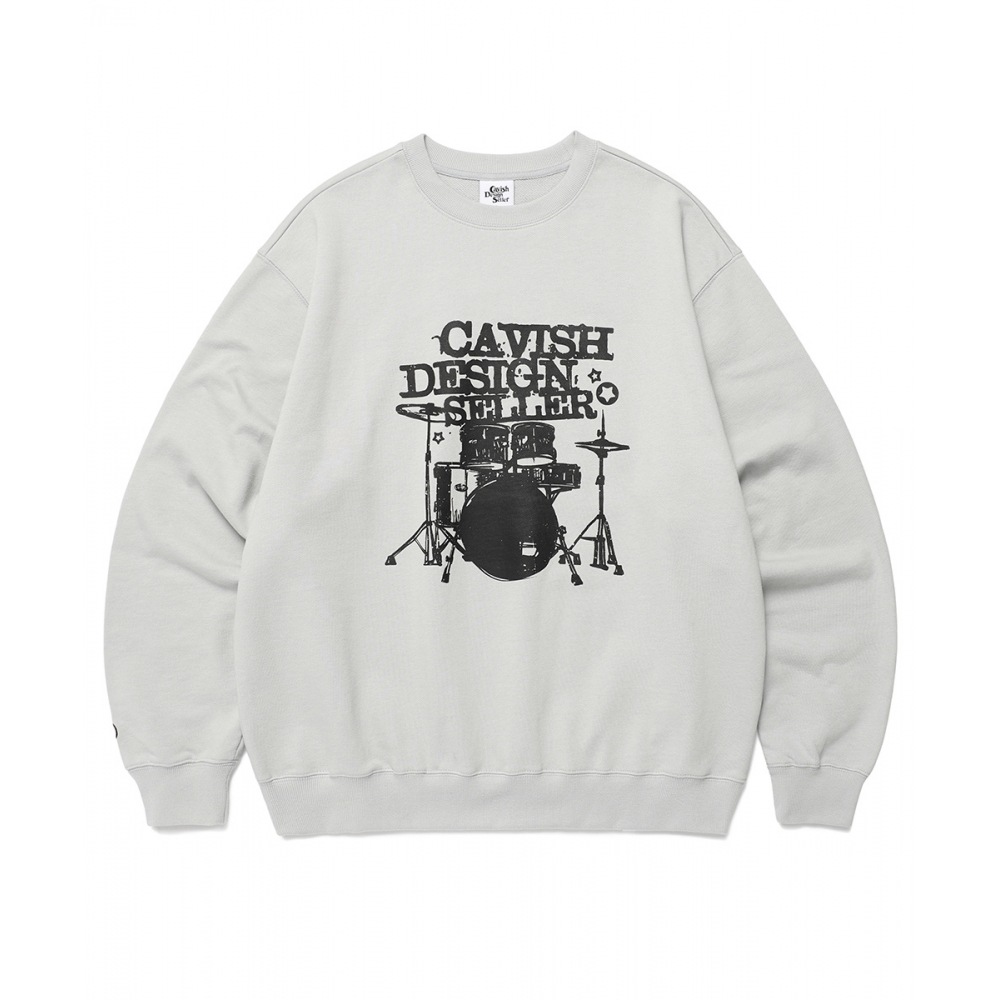 キャビッシュドラムスウェットシャツライトブルー (CV2DFUM441A)