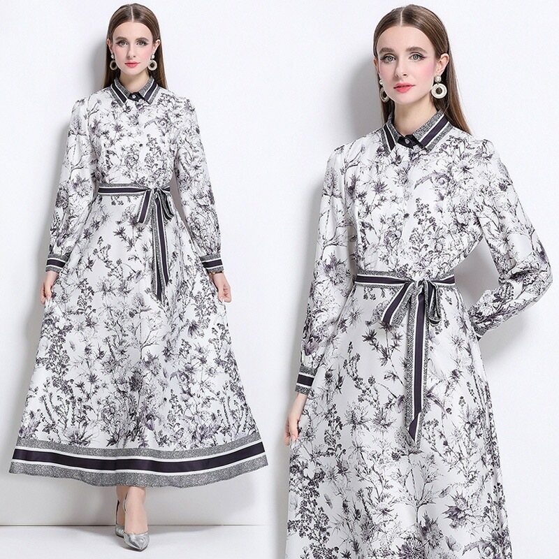 注目商品M～3Lパーティー ドレス ロングフレアワンピ ワンピース ワンピ パーティードレス パーティーワンピ 結婚式 二次会 大きいサイズクラシカル系 レトロ感 大人優雅印象 ベルト付き トワ