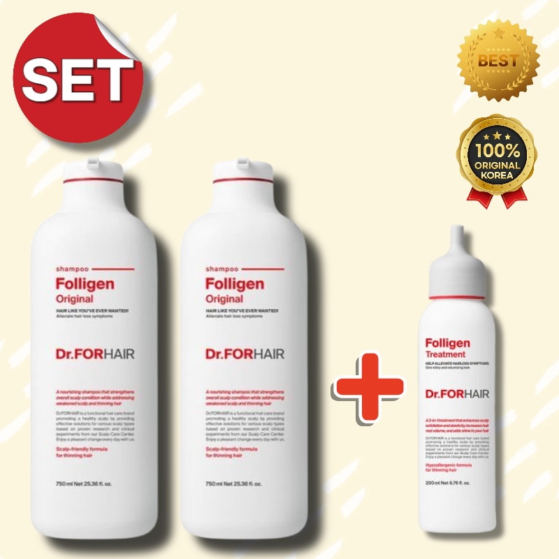 【脱毛&ボリュームWケア】ポリジンバイオ3シャンプー500ml×2本＋トリートメント200mlセット韓国シャンプー／抜け毛対策／根元ふんわり／敏感頭皮／無シリコン／ヘアボリュームアップ