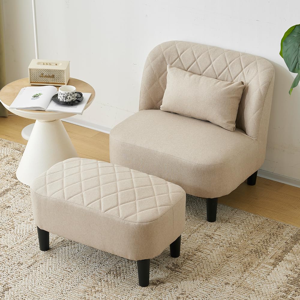 オーエスジェイ(OSJ) ソファ 一人用ソファー 一人がけソファ 一人掛け座椅子 1人掛けソファー椅子 オットマン付き 座椅子ソファー 高座椅子 高齢者 贅沢 エクルベージュ 单人沙发