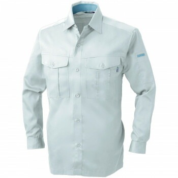 桑和 VA415 長袖シャツ Sサイズ シルバーグレー（22） VIVA SOWA