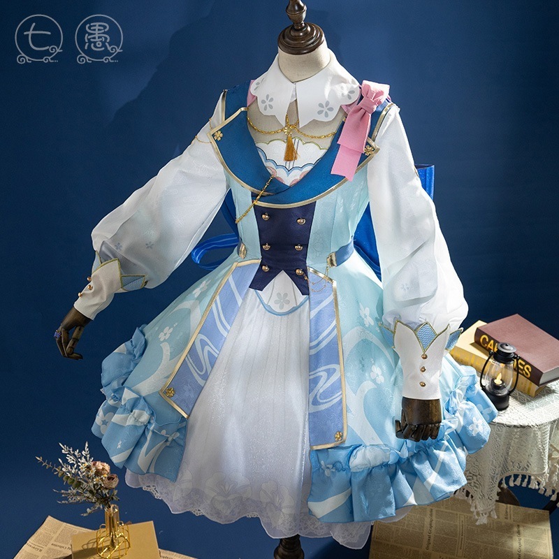 ななゆ原神 神里彩花 花手紙ゲーム ロリータ ロリータ服コスプレ・変装・仮装