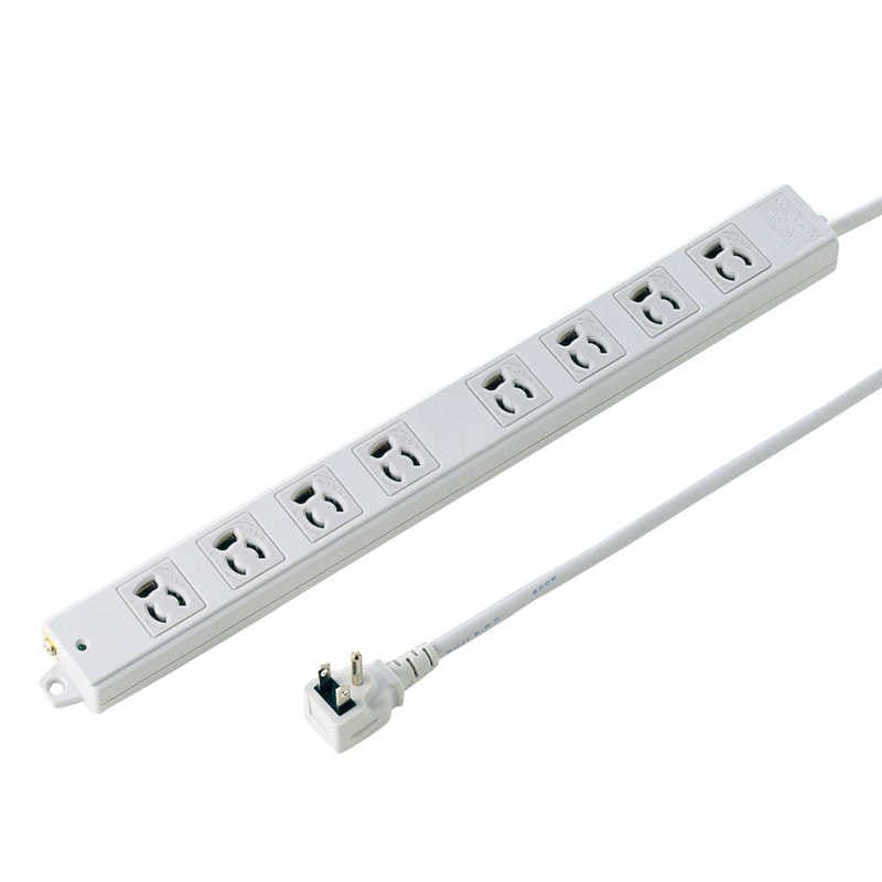 サンワサプライ　工事物件タップ(3P8個口3m)　TAP-K8L-3