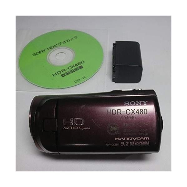 【中古】ソニー SONY HDビデオカメラ Handycam HDR-CX480 ボルドーブラウン 光学30倍 HDR-CX480-T